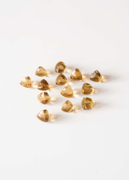 Briolette trillion champagne kwarts