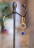 boho oorbellen met lapis lazuli
