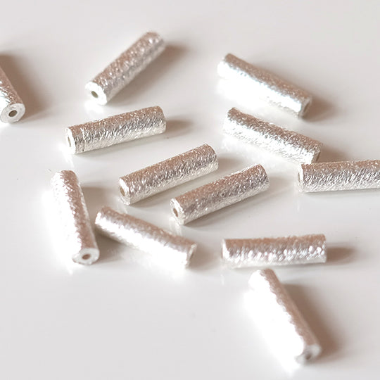 Kraal cilinder zilver