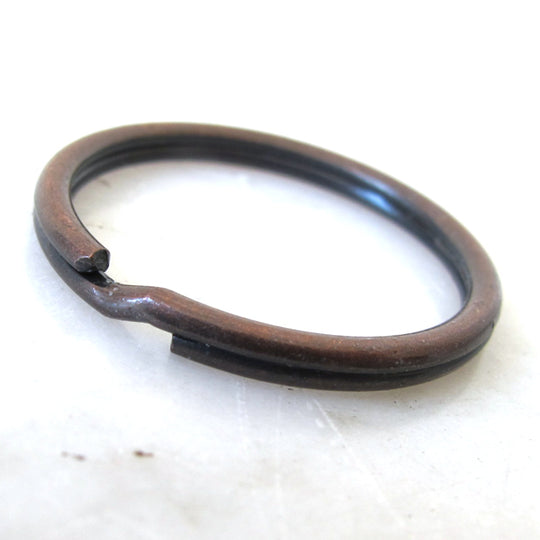 Sleutelring kleur oud koper