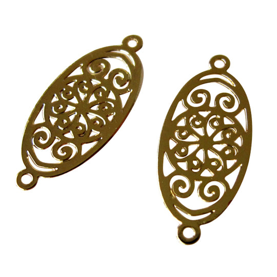 Link filigraan goudkleurig