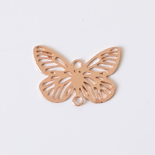 Link vlinder filigraan roze verguld