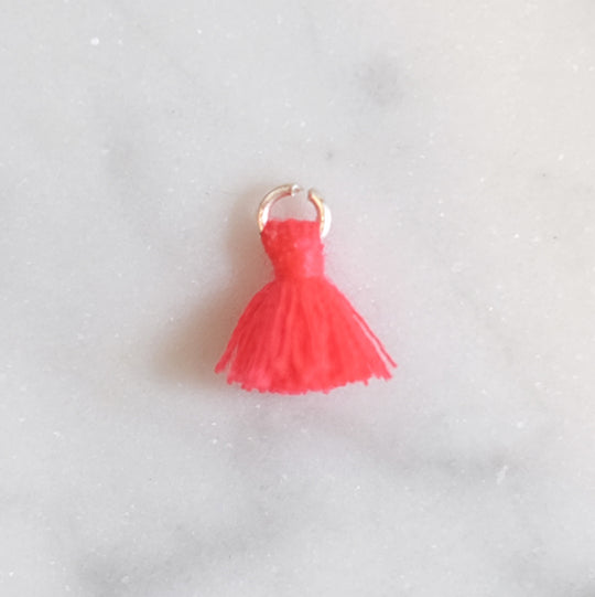 Mini flosj neon koraalroze