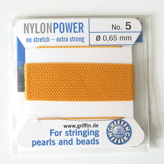 Parelgaren okergeel 5