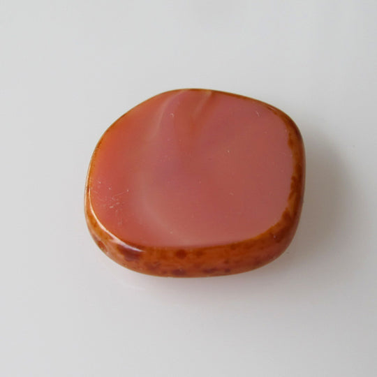 Onregelmatig rond 22 mm oud roze