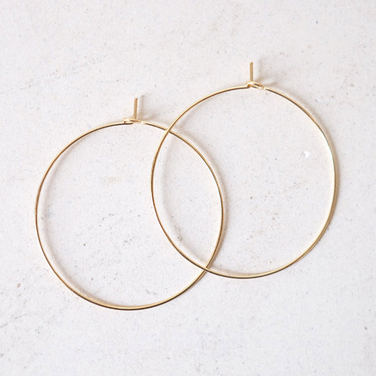 Creool oorsteker groot, goud