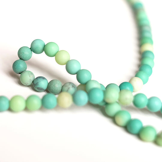 Kralen, groene agaat