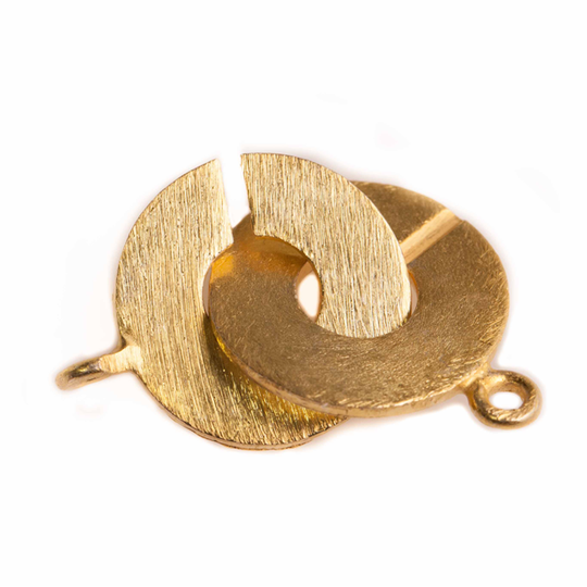 Designsluiting rond verguld