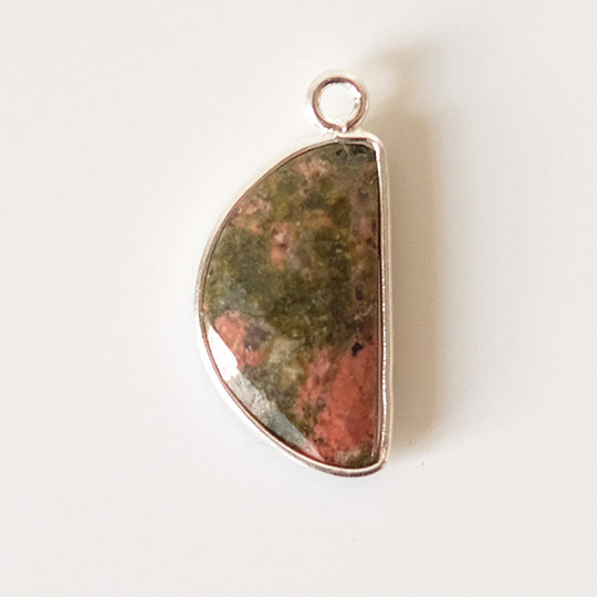 Halve maan unakiet zilver