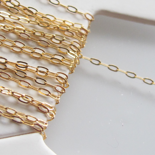 Ketting verguld, superfijn