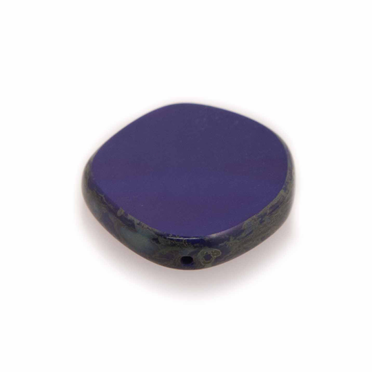 Onregelmatig rond 22 mm kobaltblauw