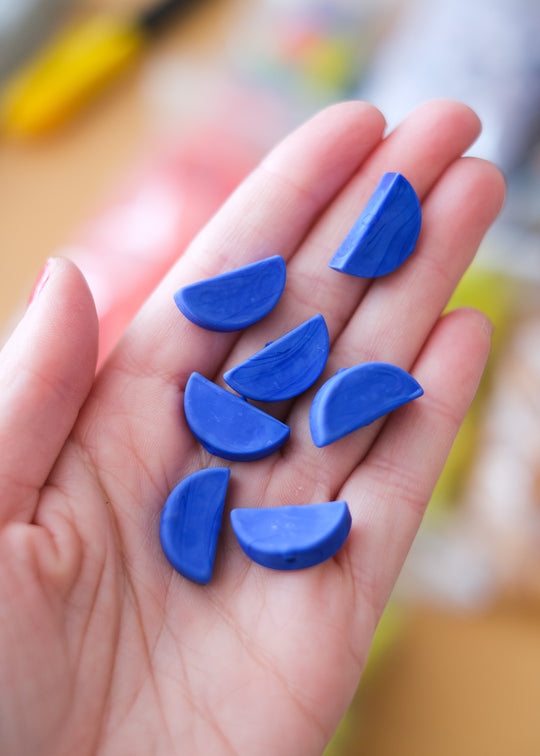 Murano halve maan, kobalt