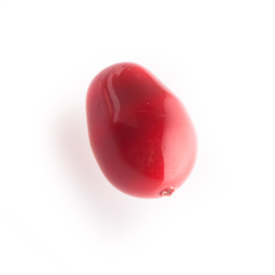 Druppel Swarovski-kristal koraalrood