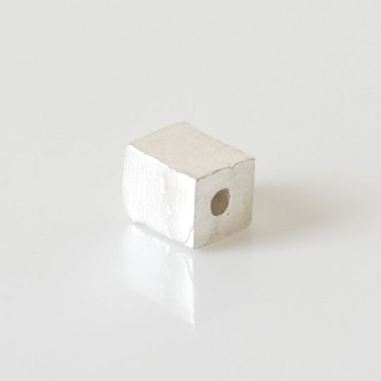 Kraal blokje verzilverd