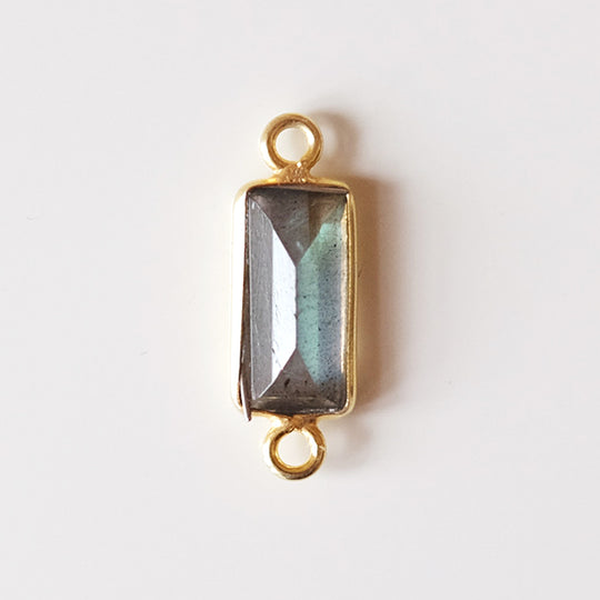 Link baguette labradoriet, verguld