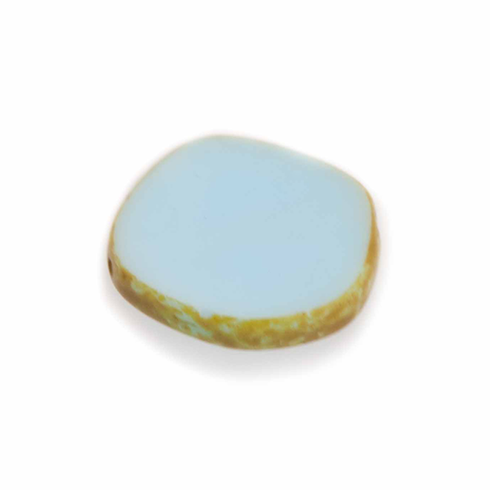 Onregelmatig rond 22 mm lichtblauw