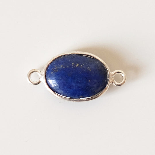 Link ovaal lapis lazuli zilver