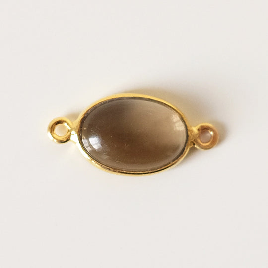Link ovaal rookkwarts verguld