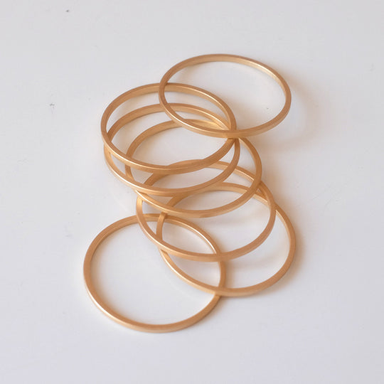 Cirkel mat verguld, 22 mm