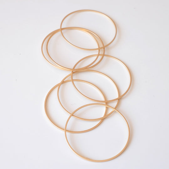 Cirkel mat verguld, 40 mm