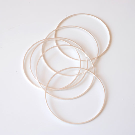 Cirkel mat zilver, 50 mm