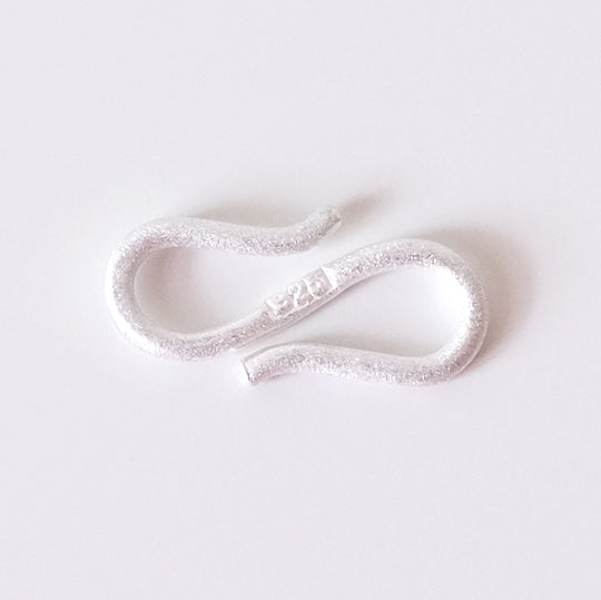 S-sluiting mat zilver, klein