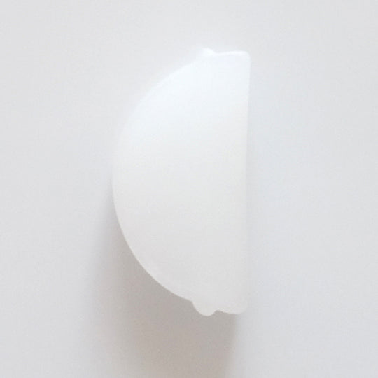 Murano halve maan, albast wit