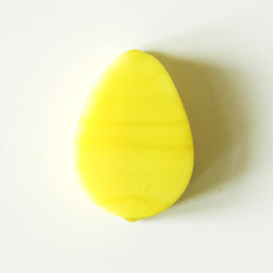 Murano druppel, fel geel