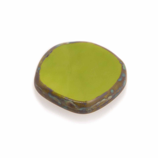 Onregelmatig rond 22 mm olijfgroen