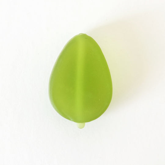 Murano druppel, olijfgroen