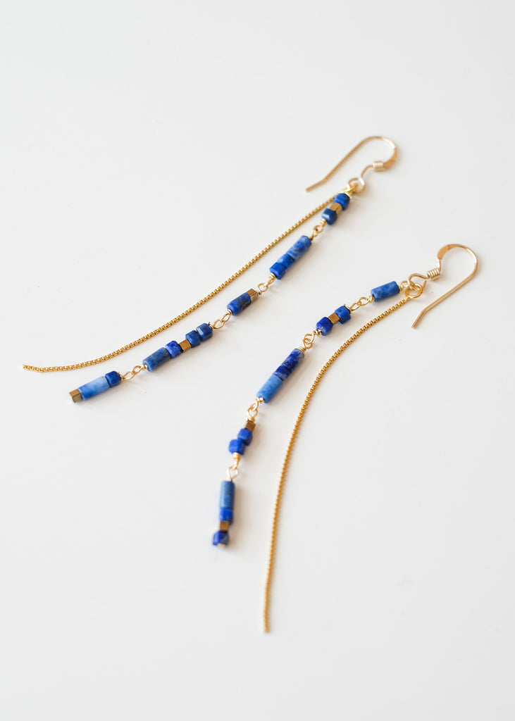 oorbellen met lapis lazuli