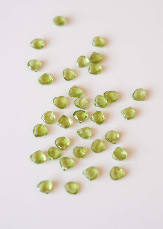 Peridot briolettes