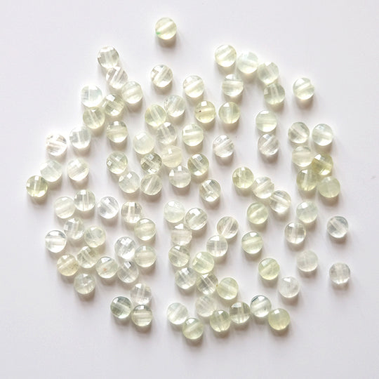 Kralen, mini schijfjes prehniet