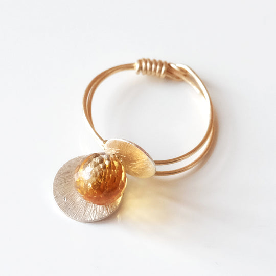 Ring met citrine