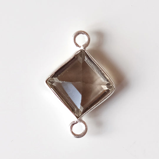 Link ruitje rookkwarts, zilver