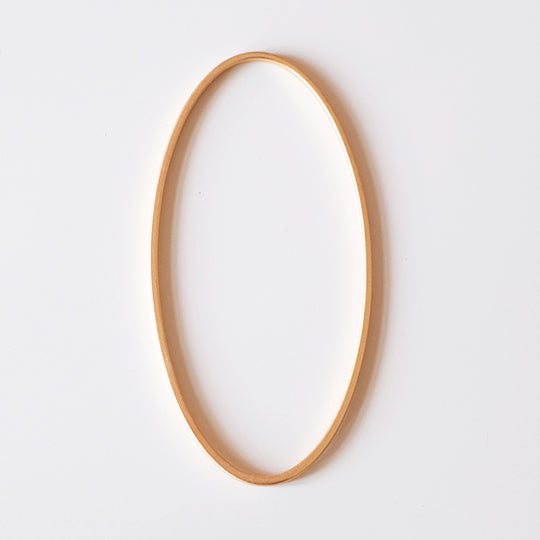 Schakel ovaal mat verguld, groot