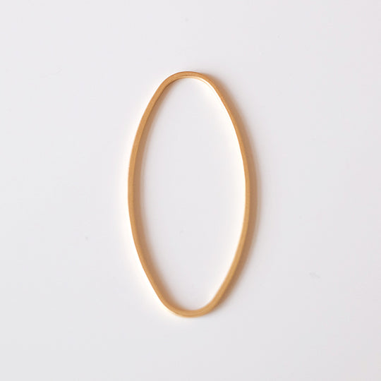 Schakel ovaal mat verguld, medium