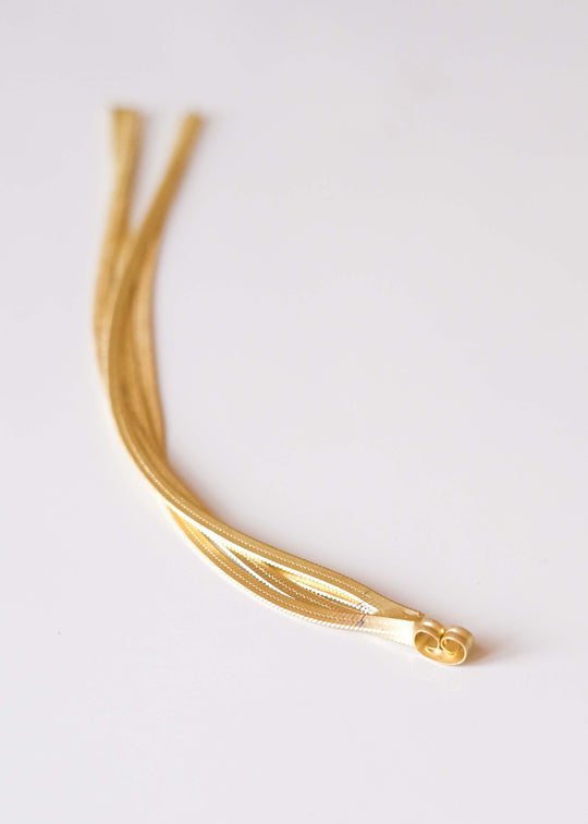 Stopper voor oorhaak met sliertjes