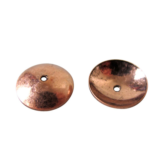 Kralenkapje effen koper groot