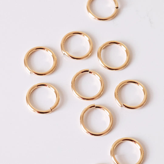 Open ringetje gold filled, 9 mm