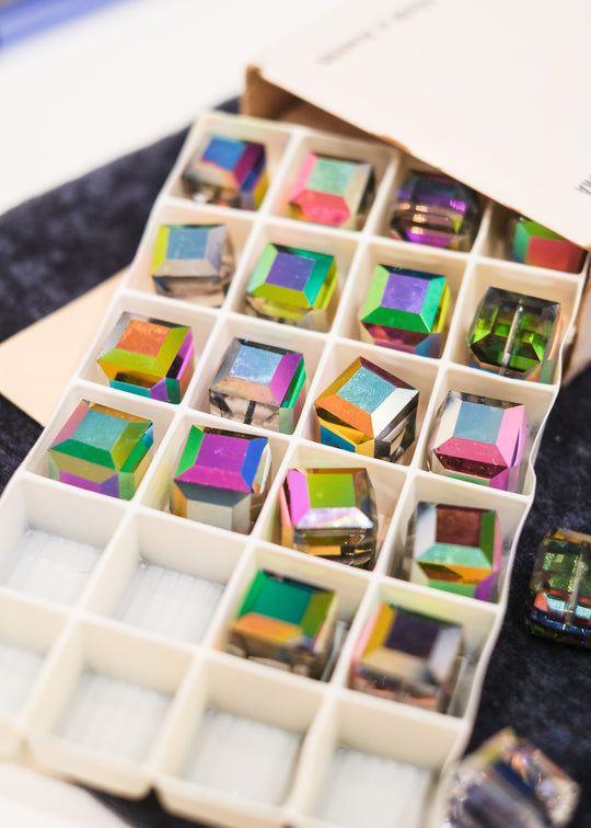 Vintage Swarovski kraal, AB