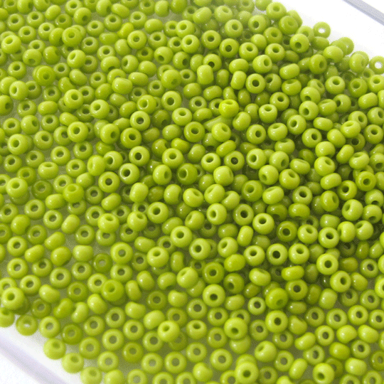 Rocaille olijfgroen maat 11