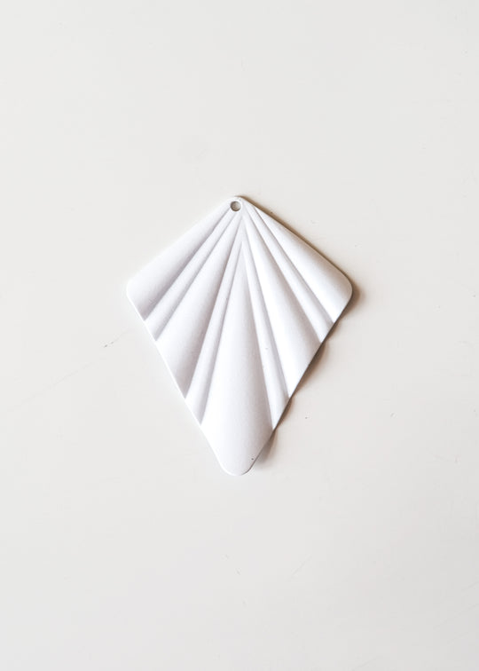 Hanger grafische waaier, wit