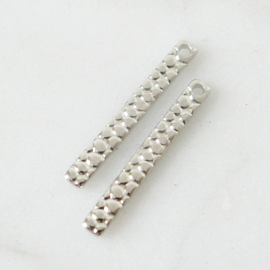 Staafje met patroon, zilver