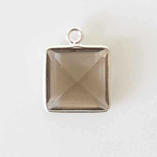 Bedel vierkant rookkwarts zilver