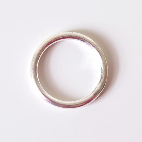 Gesloten ringetje zilver, 15 mm