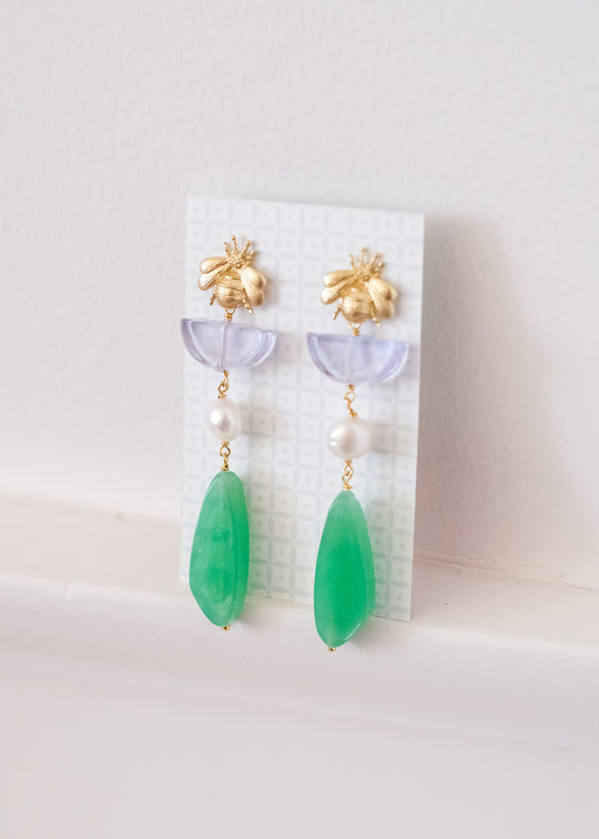 Oorstekers met bijtje en Muranoglas