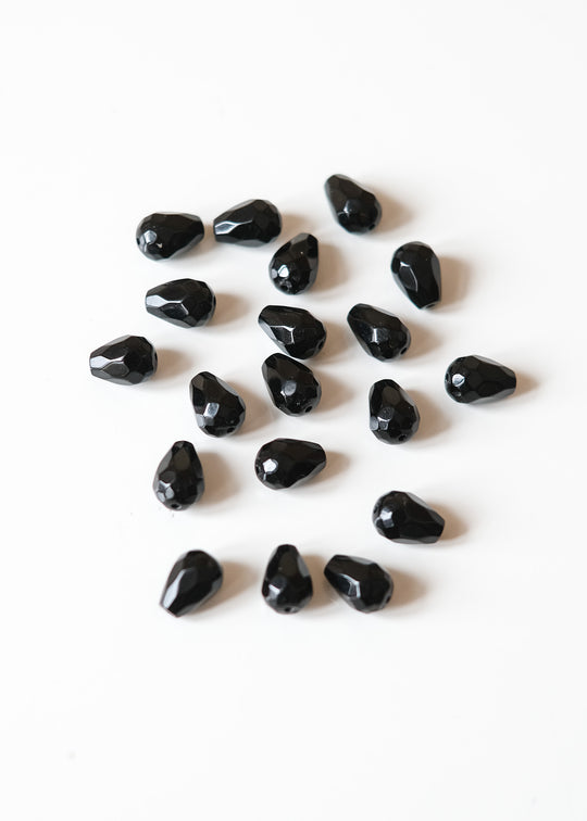 Druppels, zwarte agaat